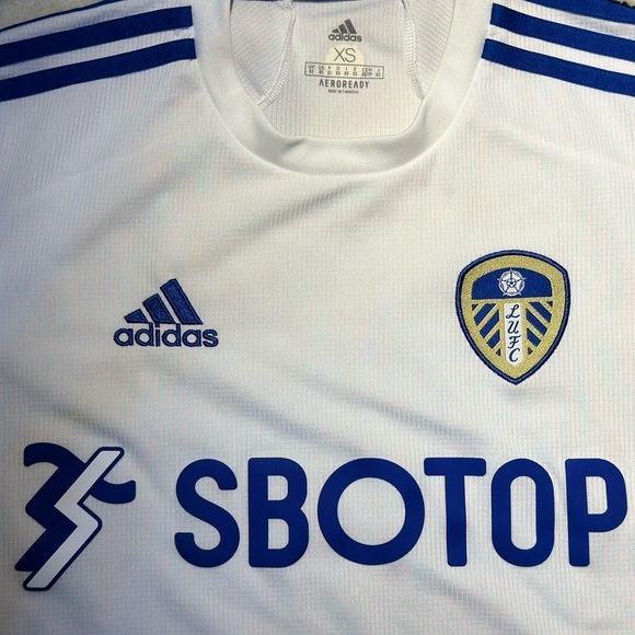 Adidas White and Blue Men's Jersey - Picture 3 of 8